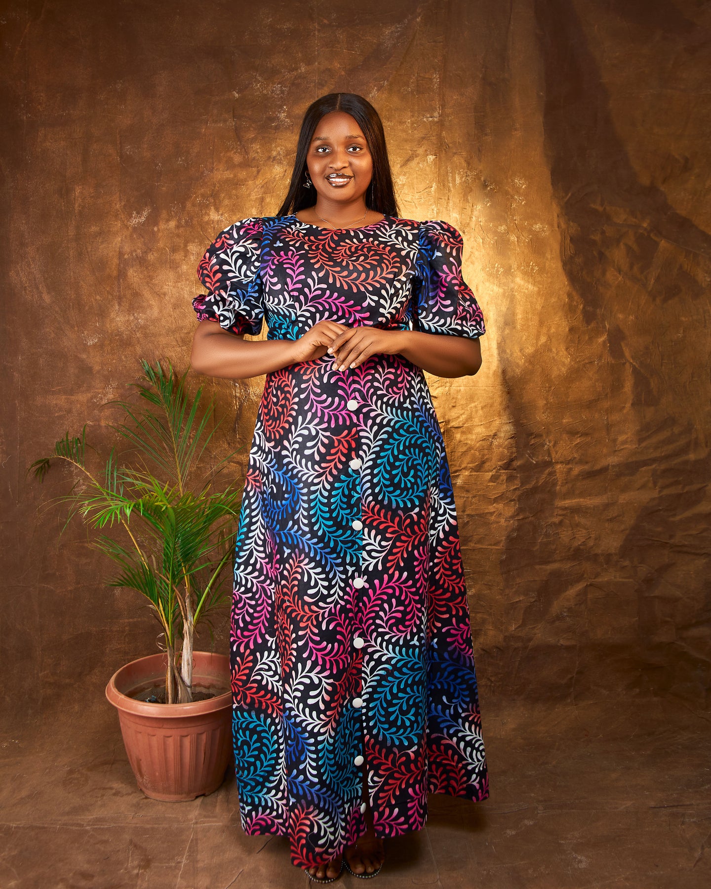 chinese dress ladies Ankara Maxi Dress